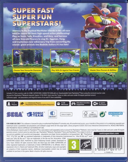 Sonic Superstars - Sony PlayStation 5 - Platformgame