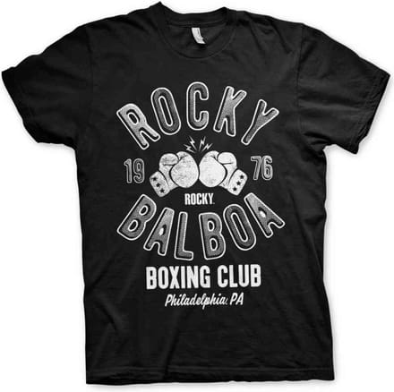 Rocky Heren Tshirt -L- Balboa Boxing Club Zwart