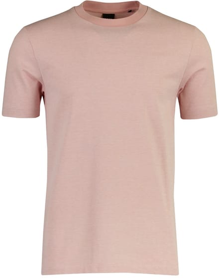 BOSS Black T-shirt roze gemêleerd normale fit