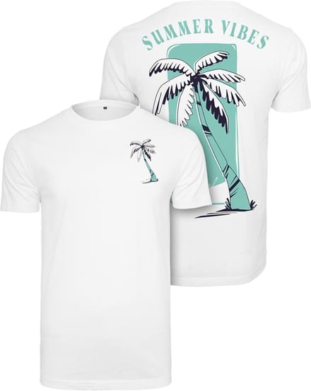 Mister Tee - Summer Vibes Heren T-shirt - L - Wit