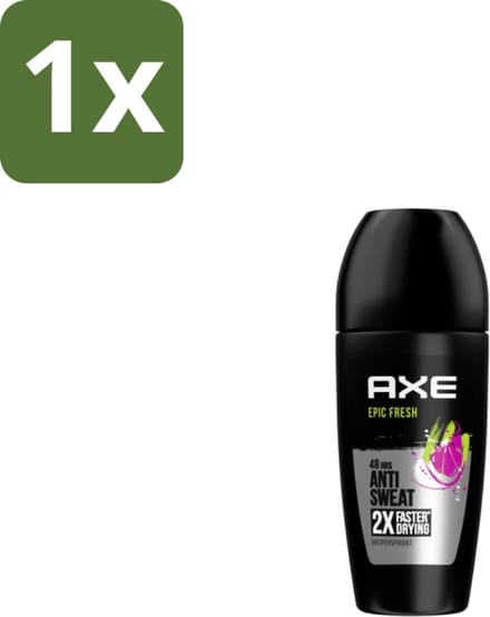1 x Axe – Deodorant Roller – Epic Fresh – 50 ml - Anti-transpirant Roller - Zweetbestendig - Fris Geur - Grapefruit - Ananas