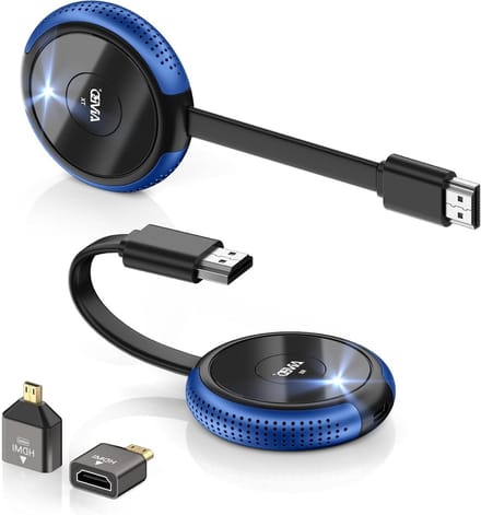 Draadloze HDMI Set - Zender Ontvanger - Video Streaming - 4K Decodering - 14.3 x 8.8 cm - Zwart