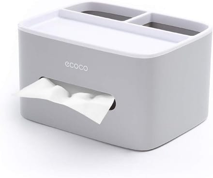 MHTECH Multifunctional Tissue Box, Remote Control Holder and Tissue Holder, Storage Bag with Tissue Box, Desktop - ShopVlot