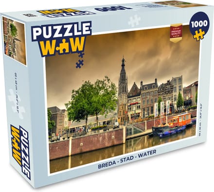 Puzzel Breda - Stad - Water - Legpuzzel - Puzzel 1000 stukjes volwassenen