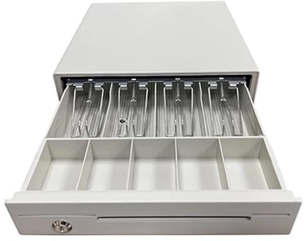 Kassalade - Geldlade - Contant Geld Verwerken - Verwijderbaar Muntenvak - 335 cm - Wit