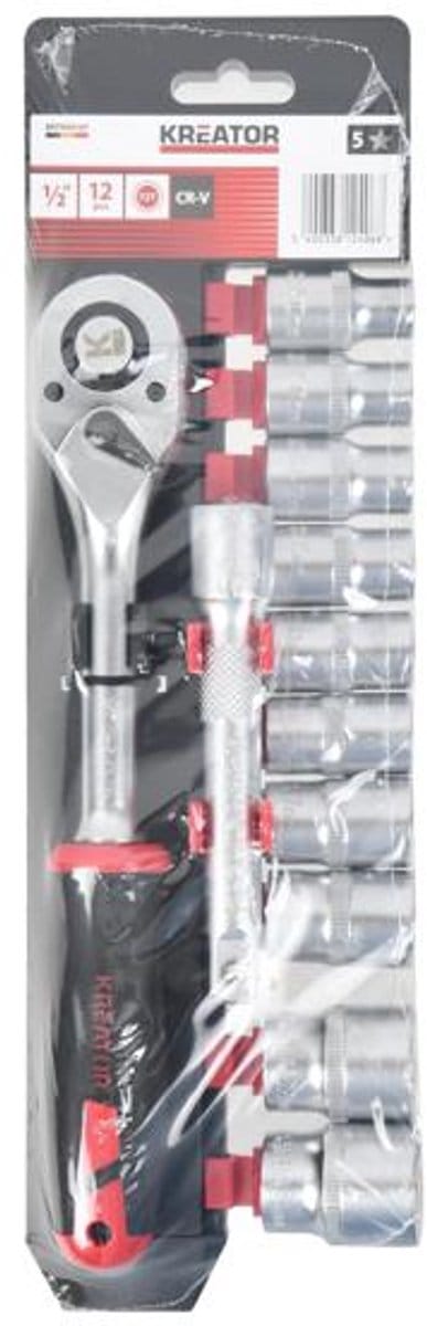 Kreator Dopsleutelset KRTH30107 - 1/2" - 12 stuks