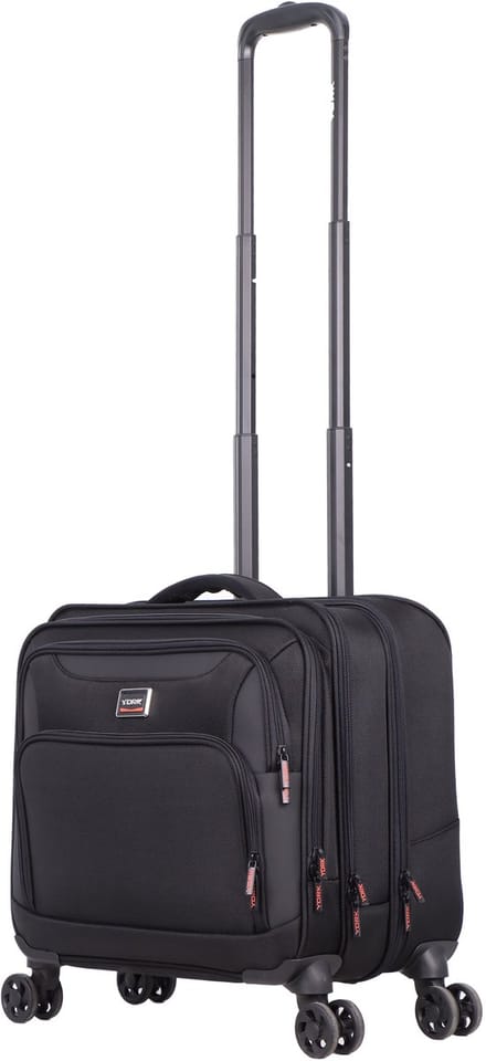 York Venture Zachte Businesskoffer 42 cm - Small - Zwart - Zwart / Small