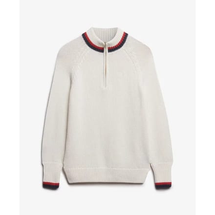 Dames fleece vest met rits en rand Superdry