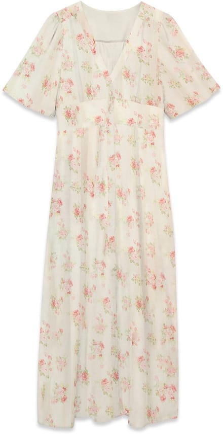 Vero Moda Gesmokte jurk VMBELLA Lange jurk