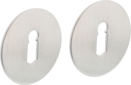 Intersteel Rozet met sleutelgat 55x2 mm zelfklevend rvs geborsteld