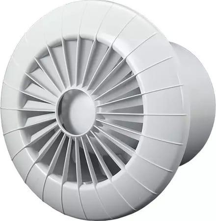 Badkamerventilator rond diameter 100 mm wit - 100BB