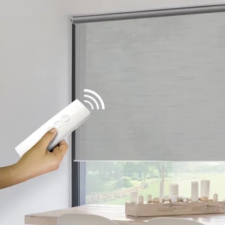 Madeco Gemotoriseerd Lichtdoorlatend Rolgordijn E-roll Grijs 120x250cm