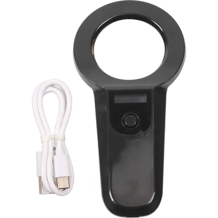 Scanner de puces électroniques pour animaux de compagnie, lecteur d'identification de puces pour animaux de compagnie, rechargeable par Bluetooth, portable, pour animaux de compagnie black