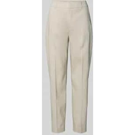 Broek van linnenmix met persplooien model 'SEARCH'
