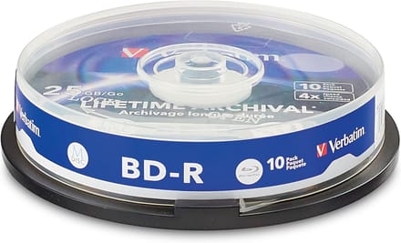 10x BD-R Blu-Ray Disc 25GB 4x Brandsnelheid Bedrukbaar Spindle Opslag