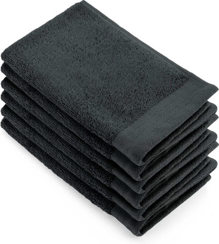 Walra Gastendoek Soft Cotton - 6x 30x50 - 100% Katoen - Antraciet