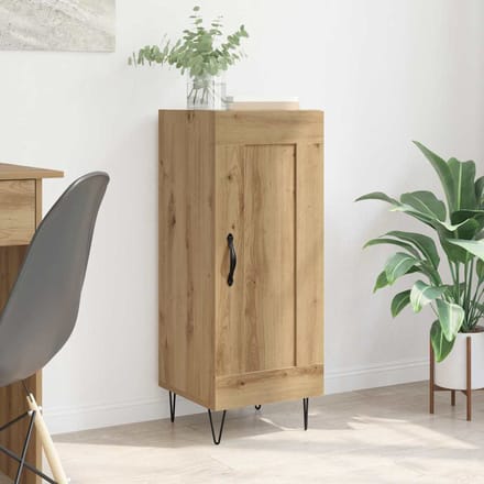 vidaXL - Dressoir - Artisan - Eiken - 34,5 - x - 34 - x - 90 - cm