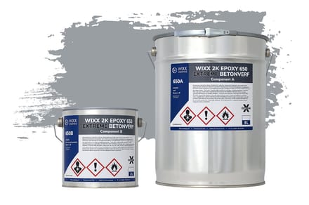 Wixx 2K Epoxy 650 Extreme Betoncoating - 10L - RAL 7040 | Venstergrijs