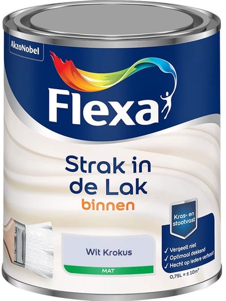 Flexa - Strak In De Lak Binnenlak Mat - Wit Krokus - Mengverf - 750 Ml