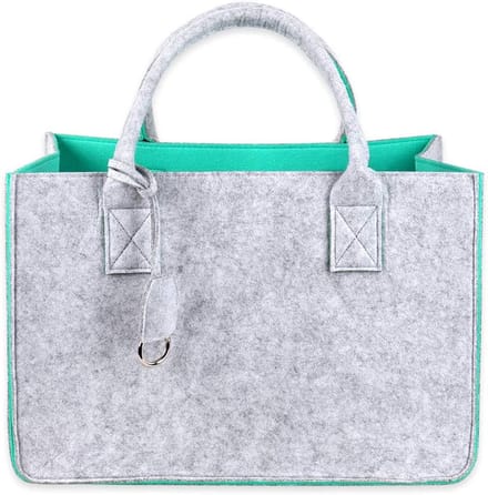 Vilten boodschappentas 40x27x27cm in diverse kleuren