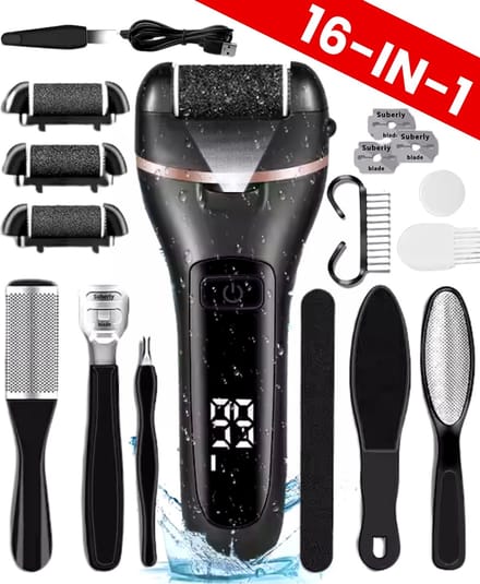 Boncy® Professionele Eeltverwijderaars set - Elektrische Eeltverwijderaar Pedicuresets - Pedicureset Elektrisch Professioneel - Voetvijl Elektrisch - Eeltvijl - Eeltrasp - Eelt Verwijderaar