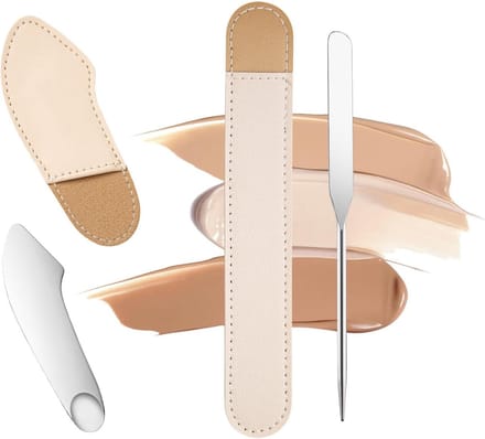 Duurzame RVS Make-up Spatel voor het Mengen van Foundation en Nagelkunst, Herbruikbaar en Handig Accessoire