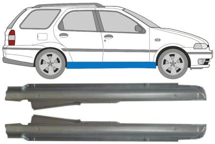 Volledige dorpel voor Fiat Palio Weekend 1997-2001 / Links + Rechts / Set