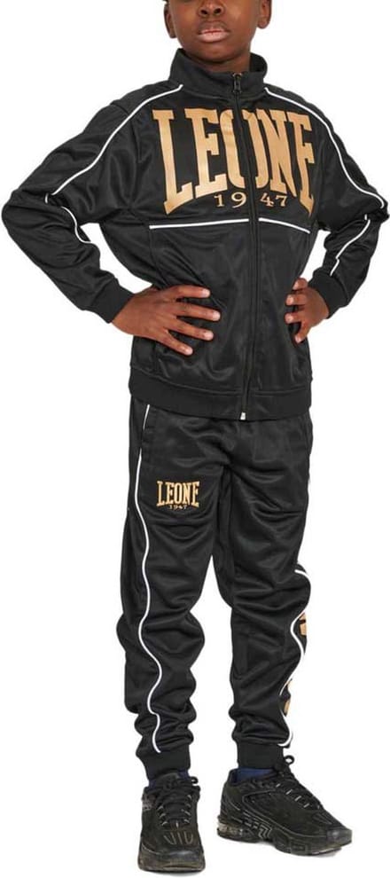 Leone1947 Premium Logo Trainingspak Zwart L Kinderen