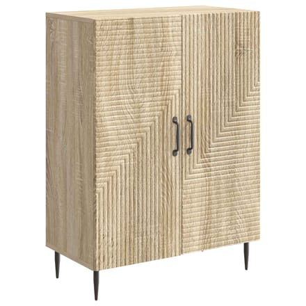 vidaXL - Dressoir - Sonoma - Eiken - 66 - x - 34,5 - x - 89,5 - cm - Bewerkt - hout