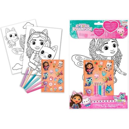 Gabby's Dollhouse Kleurset met stickers