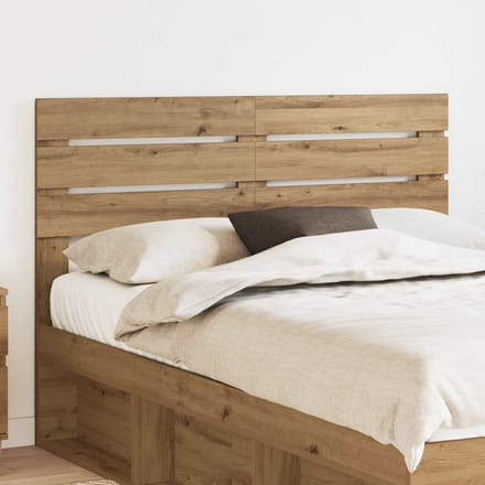 vidaXL Hoofdbord Artisan Eiken Bewerkt hout
