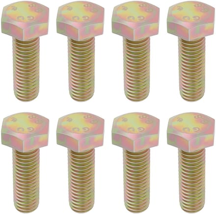 Dailygoods - 50 Stuks DIN 933 Hex Head Cap Schroeven M8 x 25mm