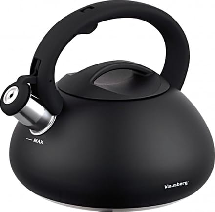 Fluitketel Mat Zwart Waterkoker 2.7 L ‘’Carbon‘’ RVS