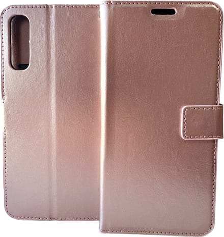Bookcase Geschikt voor: Samsung Galaxy A30 - Rose Goud - portemonnee hoesje