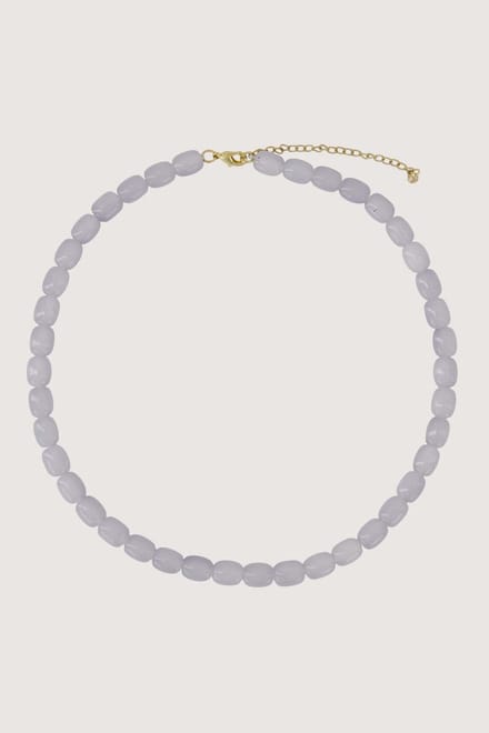 Zusss Smalle Kralen Ketting Sky Blue