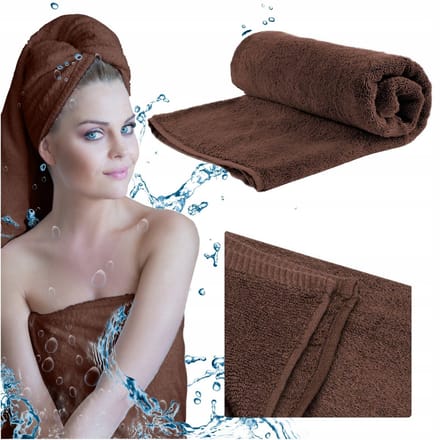 Zachte Katoenen Badhanddoek Frotte 50x100cm Sneldrogend