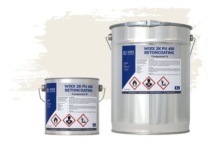 Wixx 2K PU 450 Betoncoating - 10L - RAL 9010 | Zuiver Wit