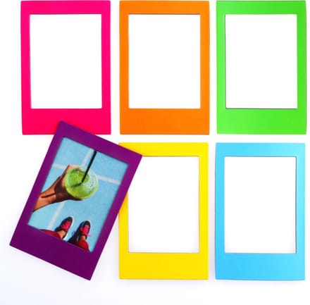 Mustard - Rainbow Photo Magnetic Frames Set of 6 Pieces