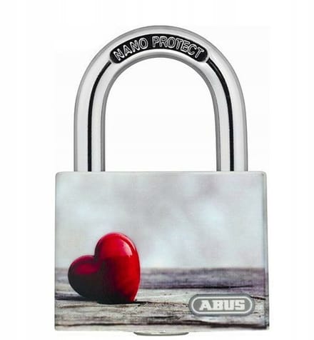 ABUS T65AL/40 myLove Kettingslot - Aluminium met PVC-coating