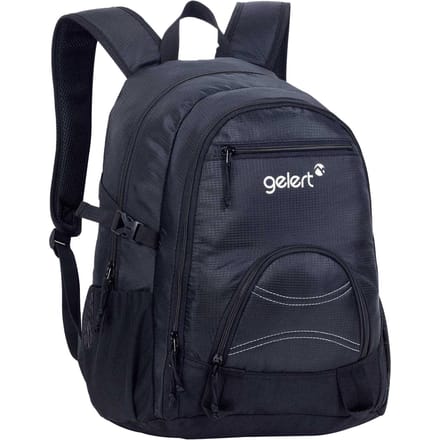 Gelert Polyester rugzak met logo (Zwart)