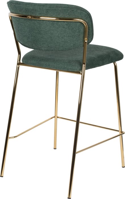 ANLI STYLE Counter Stool Jolien Gold/Dark Green