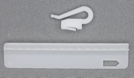 Microflex - Innaaibare verstelbare Gordijnhaak, Lengte 95 mm , Per 15 gordijnhaken.