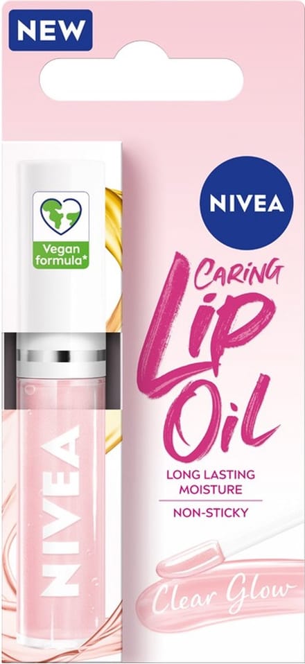 Nivea Verzorgende Lipolie Pielęgnujący Olejek Do Ust Clear Glow 5,5Ml