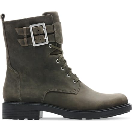 Clarks Orinoco2 Lace Dames Laarzen - Dark Olive Lea - Maat 42