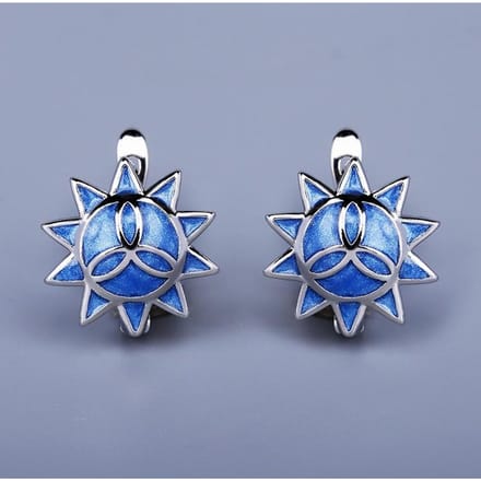 Emaille Oorbellen Prachtige Oorbellen Feest Bruiloft Bruids Sieraden gray