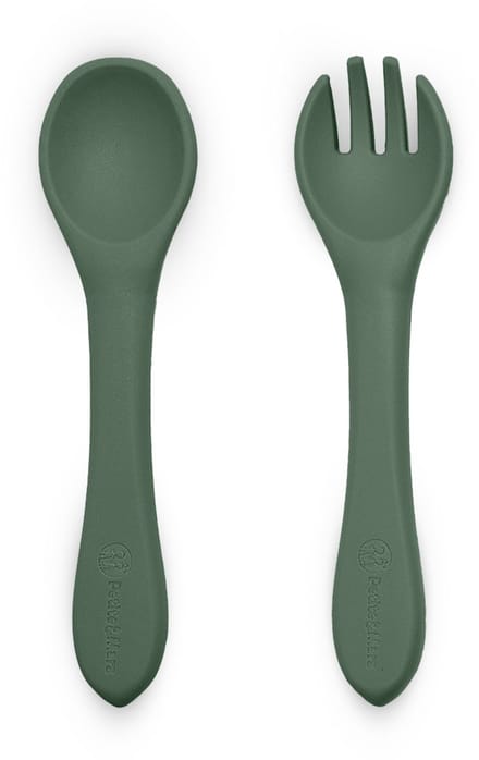 Petite&Mars | Siliconen Bestekset Misty Green