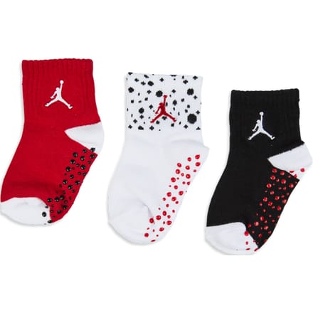 Jordan Cement 3pk Infant Ankle Sokken Unisex - Wit - Maat 12 - 24 MONTHS - Katoen