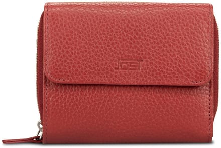 JOST Leren portemonnee Vika Zip Wallet Red rood