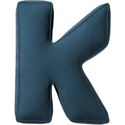 Kussen letter k Yellow Tipi Posh Velvet