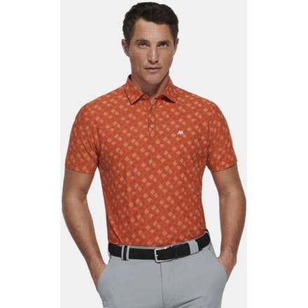 Meyer Polo Phil Active High Performance Jersey Lomellina Repreve Pumpkin / male